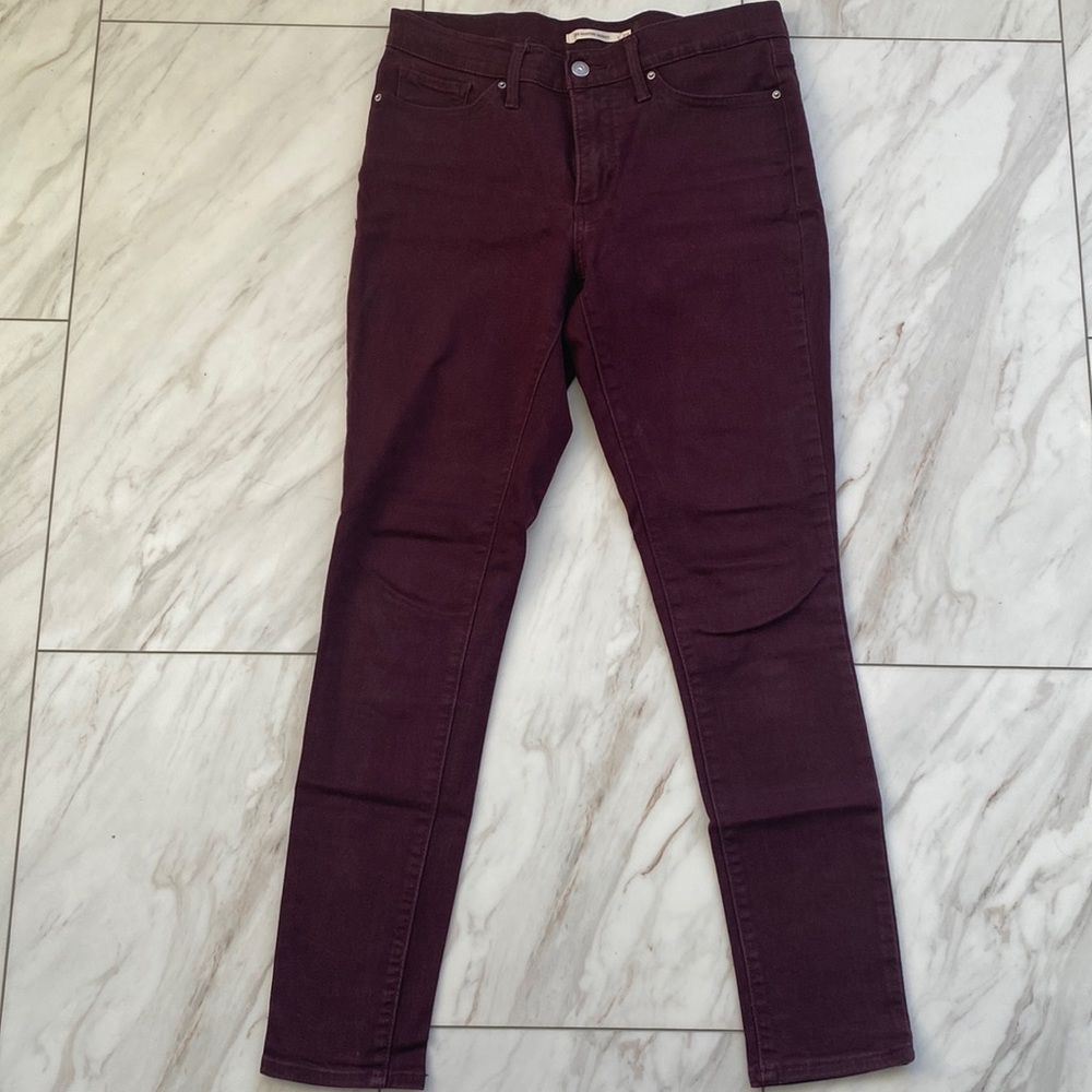 Purple shaping skinny jeans by Levi’s